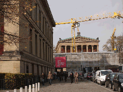 Baustelle Kolonnaden Alte Nationalgalerie
